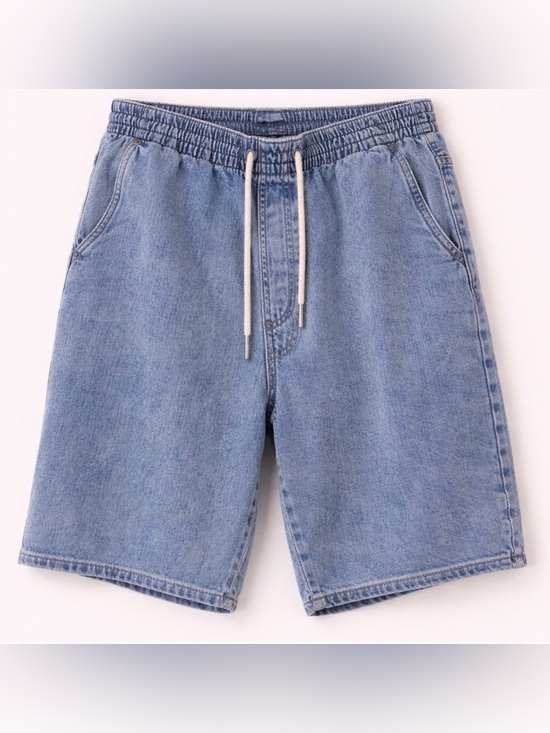 H&M Other - Men's Jorts - Light Blue Denim Drawstring Shorts